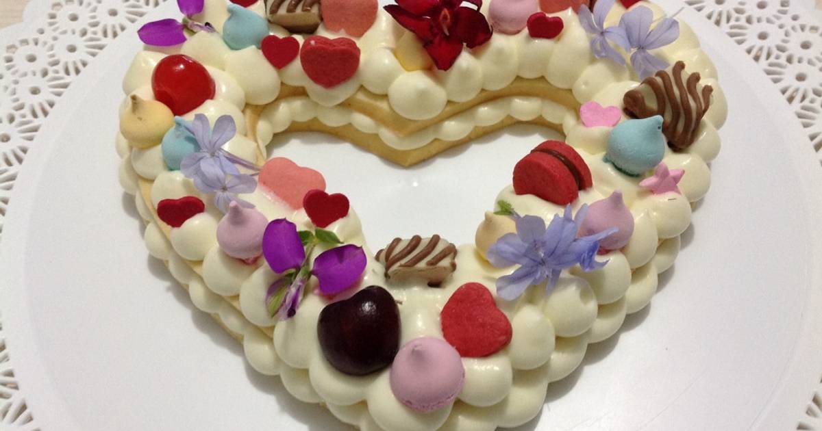 Torta de corazón (especial San Valentín) Receta de Haydee Agreda- Cookpad