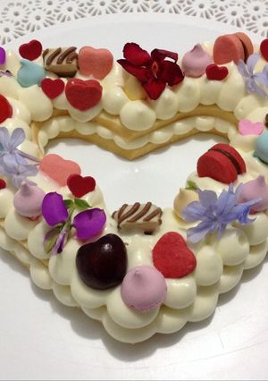 Una foto de Torta de corazón (especial San Valentín)