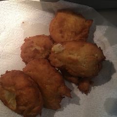 A picture of Orange doughnuts.