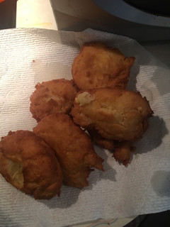 A picture of Orange doughnuts.
