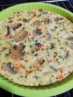 Una foto de Quiche de verduras saludable