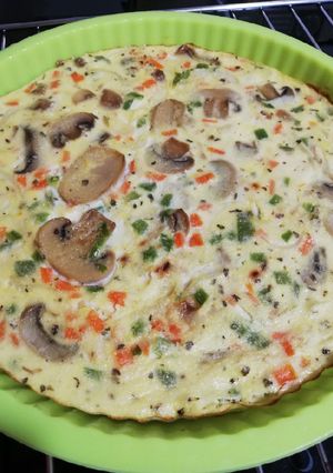 Una foto de Quiche de verduras saludable