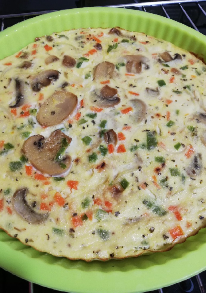 Una foto de Quiche de verduras saludable