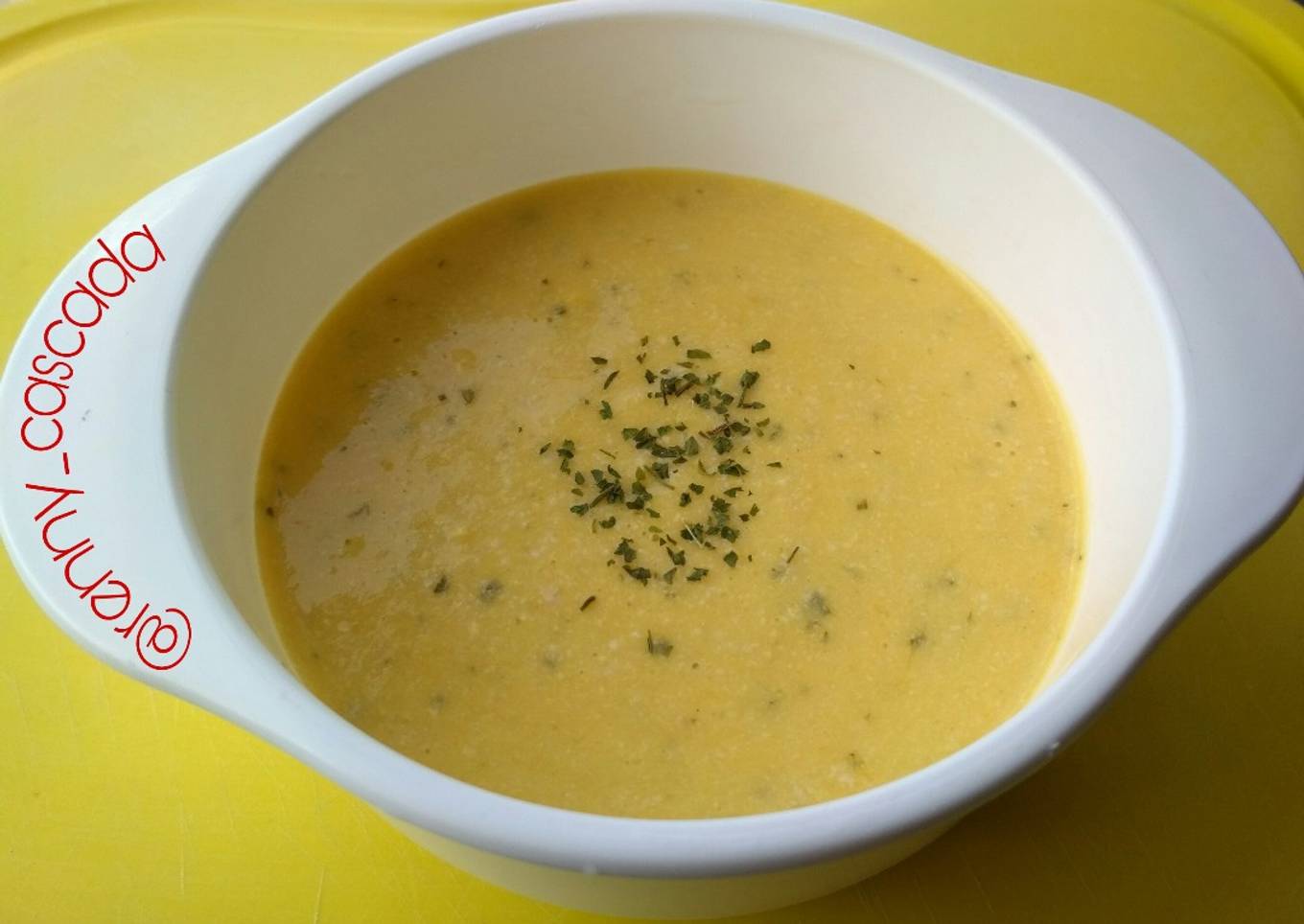 Mpasi 8 bulan chicken corn soup