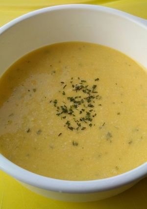 Foto resep Mpasi 8 bulan chicken corn soup