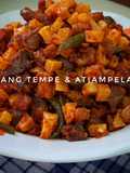 Sambel Kentang,Tempe & AtiAmpela Asam Manis
