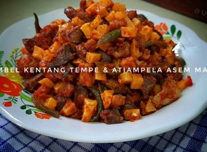 Foto resep Sambel Kentang,Tempe & AtiAmpela Asam Manis