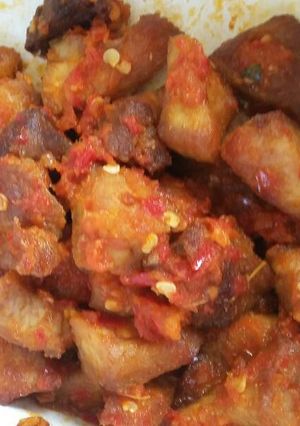 Foto resep Babi goreng sambal balado