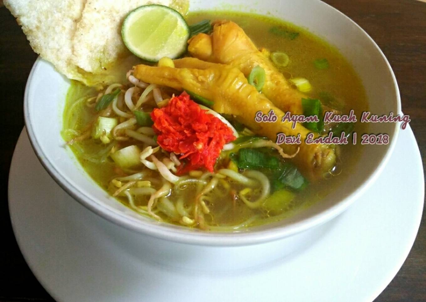 Soto Ayam Bening Kuah Kuning (Tanpa Santan) 04.11.2018