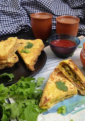 A picture of Guiltfree Bread Pakora / Healthy Bread Pakora.