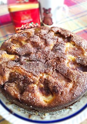 Una foto de Torta rústica de manzanas 🍎🍏🍎🍏🍎👨‍🍳😋