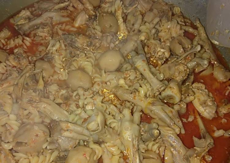 Resep Seblak makaroni keriting plus ceker tulang taleng sheeuuuhaahh., Sempurna