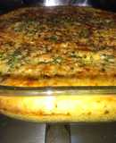 Polenta de maíz gratinada