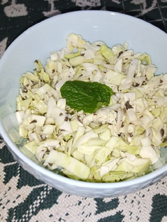 A picture of Cabbage and mint salad.