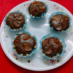 A picture of Healthy Amla/gooseberry chocolate cupcakes.