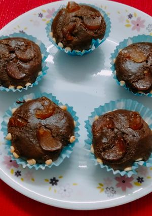 A picture of Healthy Amla/gooseberry chocolate cupcakes.
