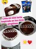 Torta estilo dulces pingüino