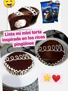 Una foto de Torta estilo dulces pingüino