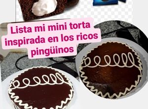 Una foto de Torta estilo dulces pingüino