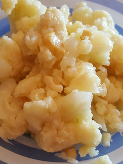 Una foto de Coliflor con aceite de oliva