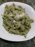 Fusilli with Arugula Cream and Pecorino Romano