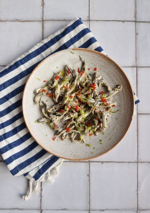 A picture of Anchovies In Lime & Chilli.