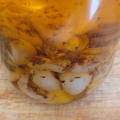 My garlic confit A picture of My garlic confit.