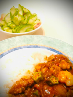 Una foto de Vinagre de pulpo y pepino Japonés TAKO TO KYURI NO SUNOMONO🇺🇾🇯🇵タコとキュウリの酢の物