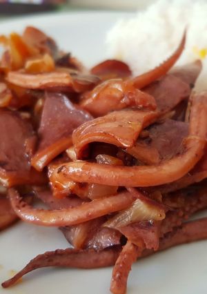 Una foto de Calamares saludables al Vino Blanco