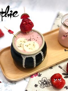 Hình của món Smoothie strawberry+ banana.