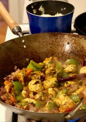 A picture of Wok Seared Chicken and Vegetables.
