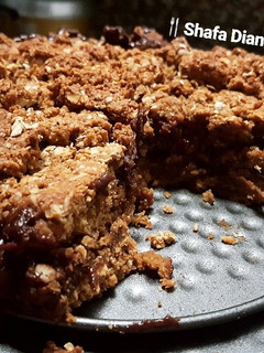 Foto resep Melted Choco-Oat Crumble Pie🇺🇸