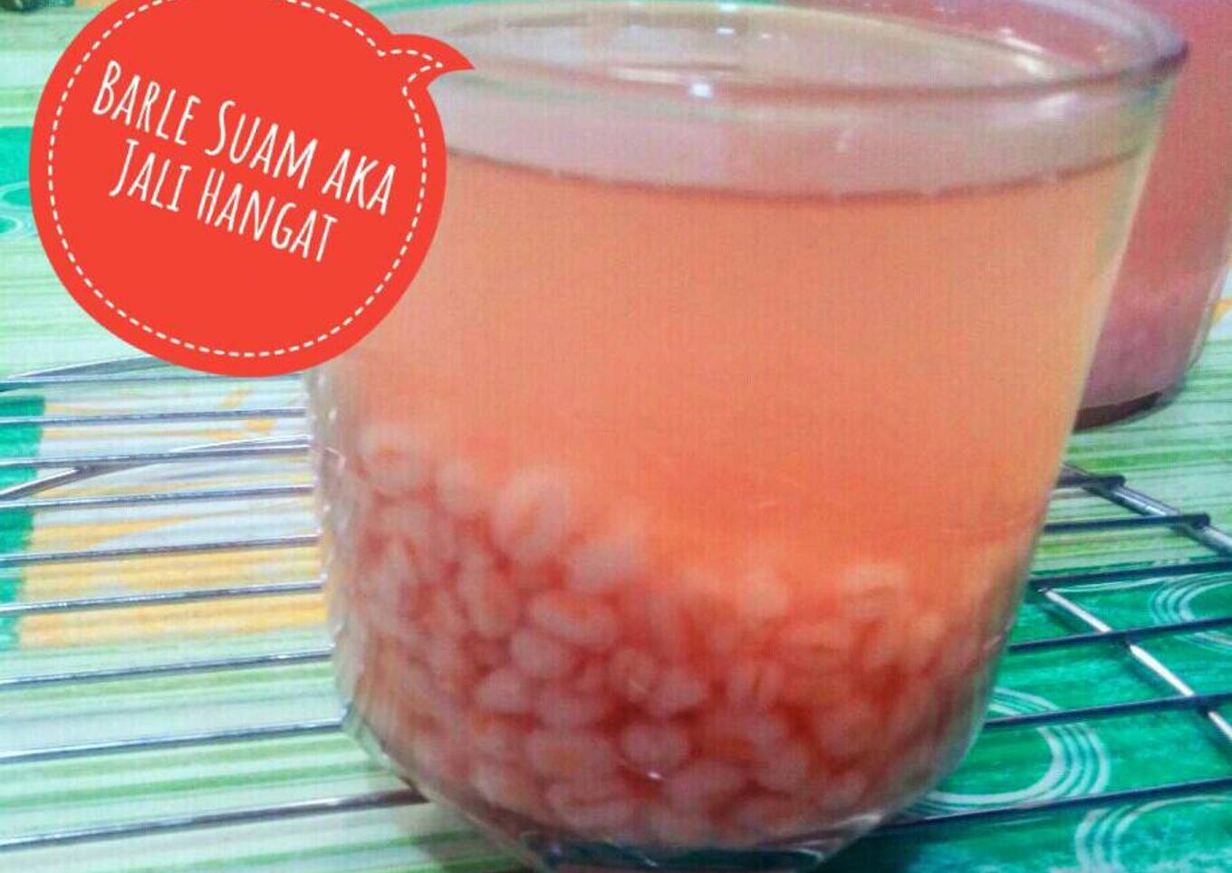 Barle Hangat tuk Buka Puasa with sirup frambozen
