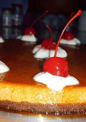 Una foto de Pastel imposible / Chocoflan
