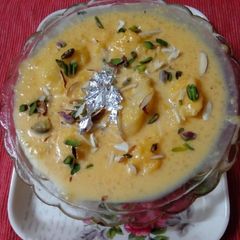 A picture of Leftover rice  rasmalaai.