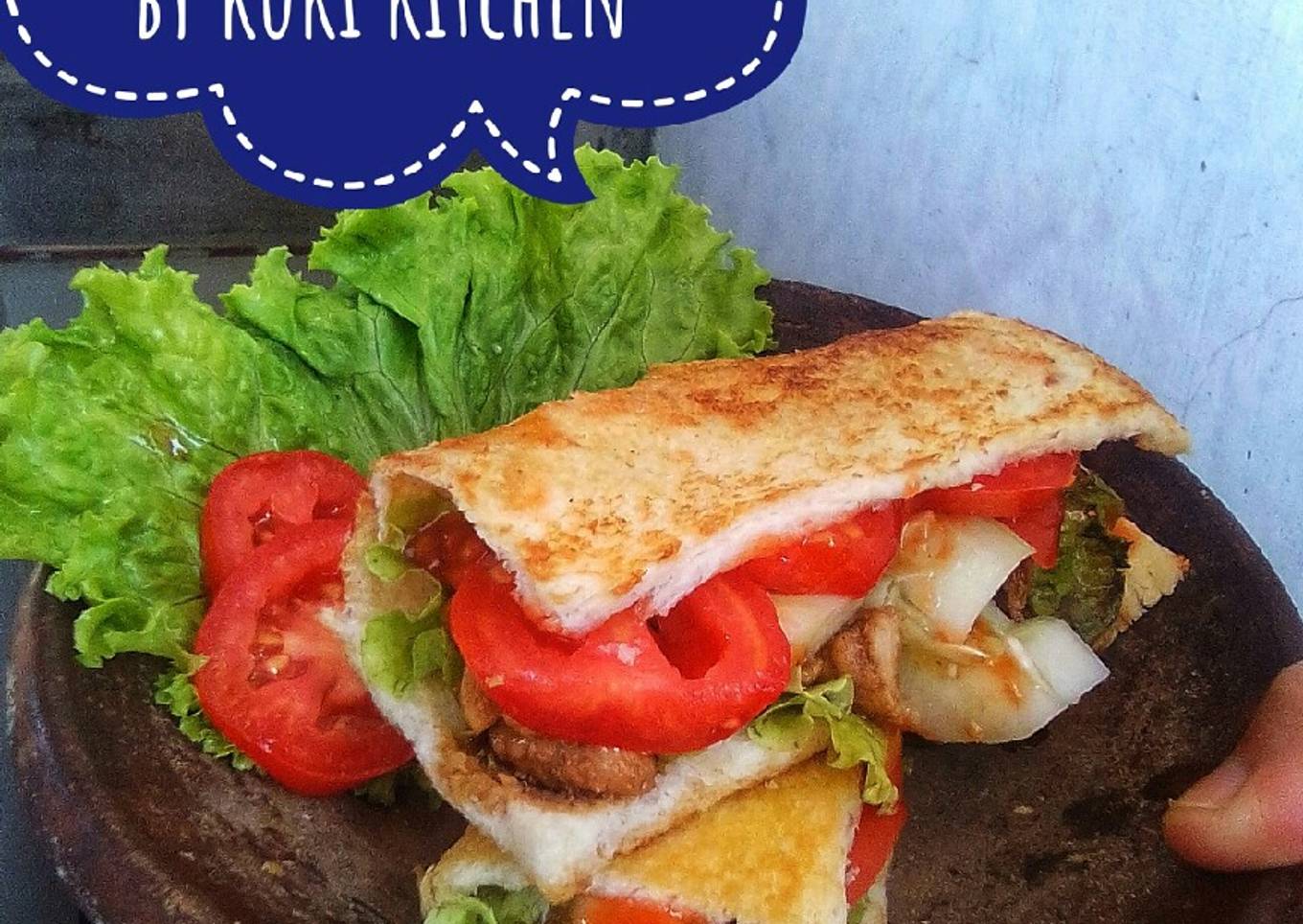 Beef roll sandwich