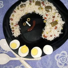A picture of White spicy rice.