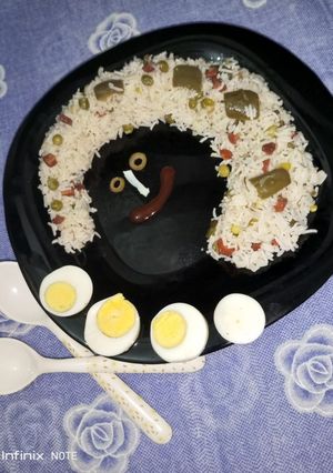 A picture of White spicy rice.