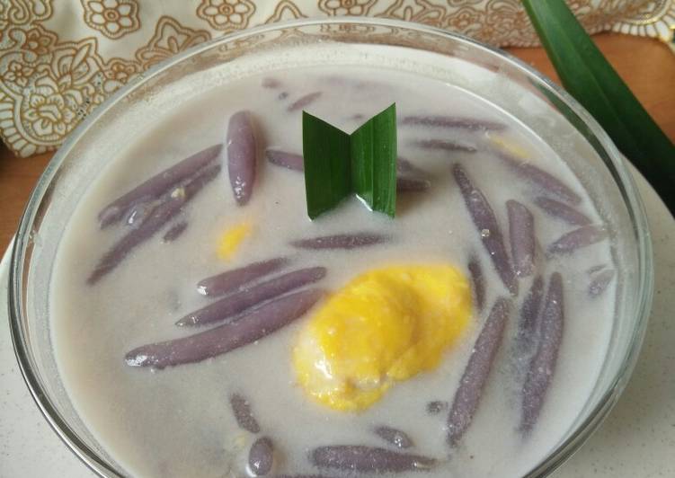 *cendol ubi ungu durian*