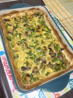 Una foto de Quiche de verduras