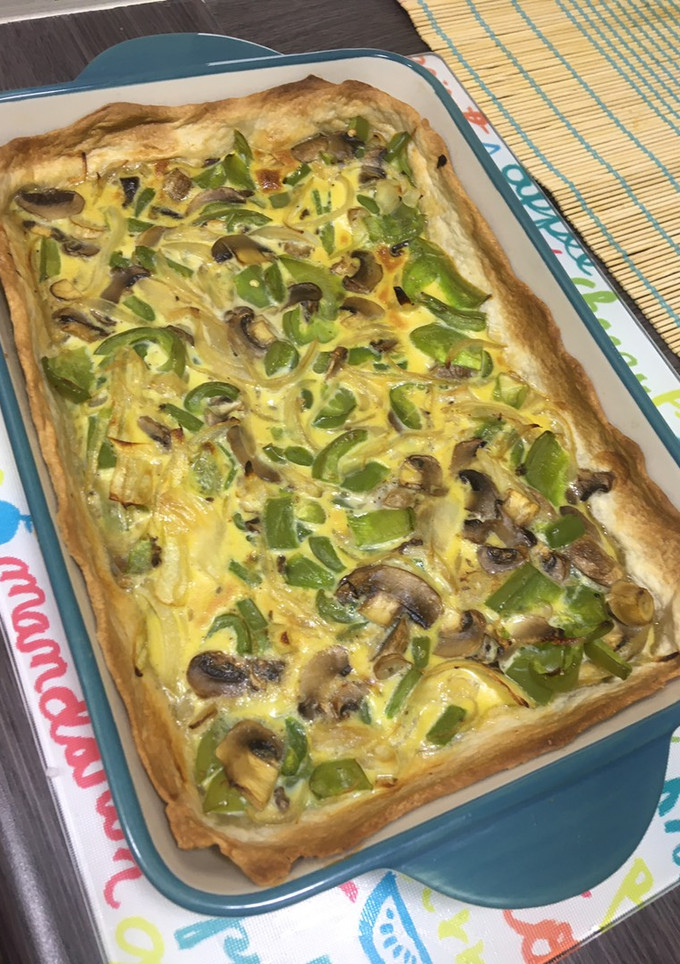 Una foto de Quiche de verduras