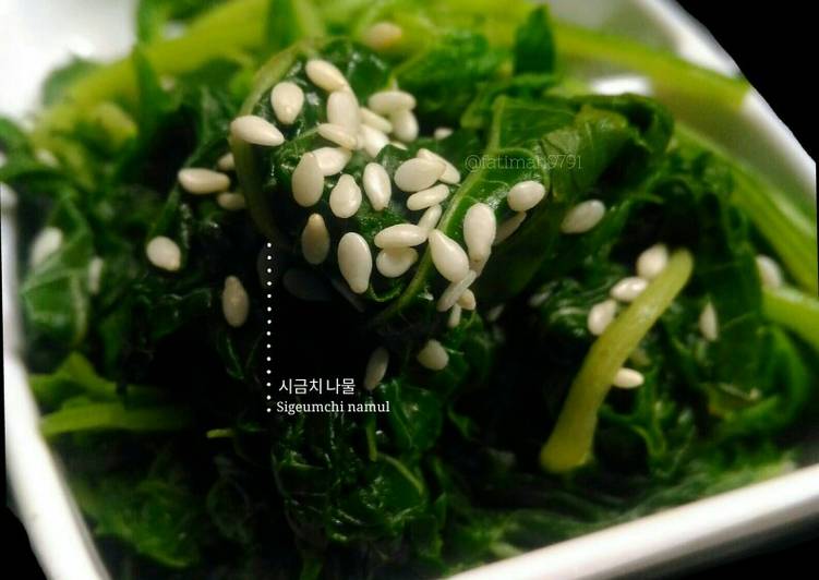 Seasoned spinach- Sigeumchi Namul 시금치 나물🌿