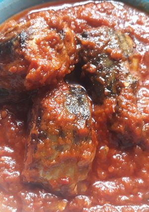 A picture of Fish tomato stew.