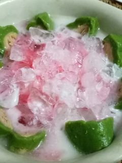 Foto resep Es Pisang Ijo khas Makasar