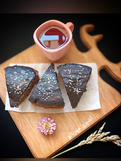 عکسی از دستور کیک ارده شکلاتی