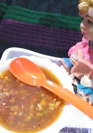 A picture of Hot & sour soup.
