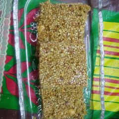 A picture of Til peanut chikki.