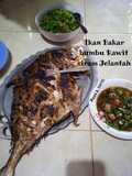 Ikan Bakar bumbu rawit siram jelantah
