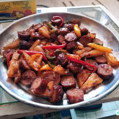 A picture of Pineapple sausages.