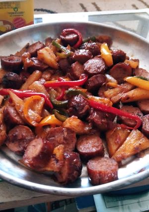 A picture of Pineapple sausages.